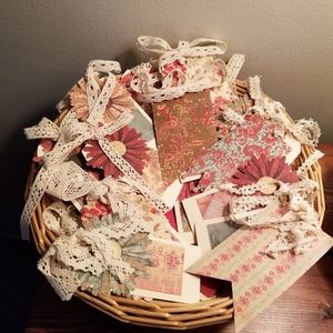 (31) Handmade Antique inspired tags, Spring into Fall, Spa, Houswarming, etc.